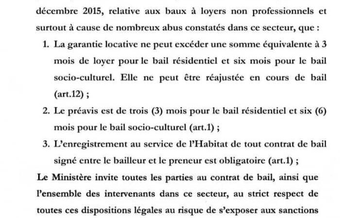 SOCIETE | le ministère de l’urbanisme et habitat appelle la population congolaise au respect de la Loi sur les baux à loyers.