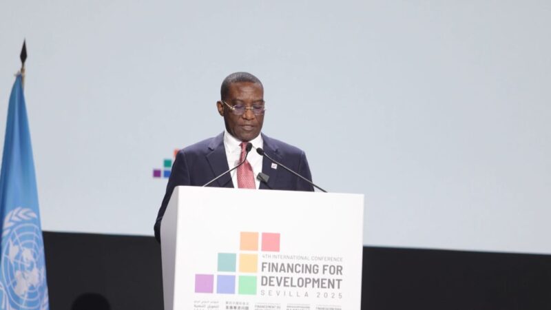 INTERNATIONALE | Conférence de Séville, Guylain Nyembo plaide pour un nouvel ordre économique mondial plus équitable