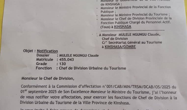 POLITIQUE | Tourisme, tensions entre Didier Mazenga et Jésus-Noël Sheke autour d’une nomination